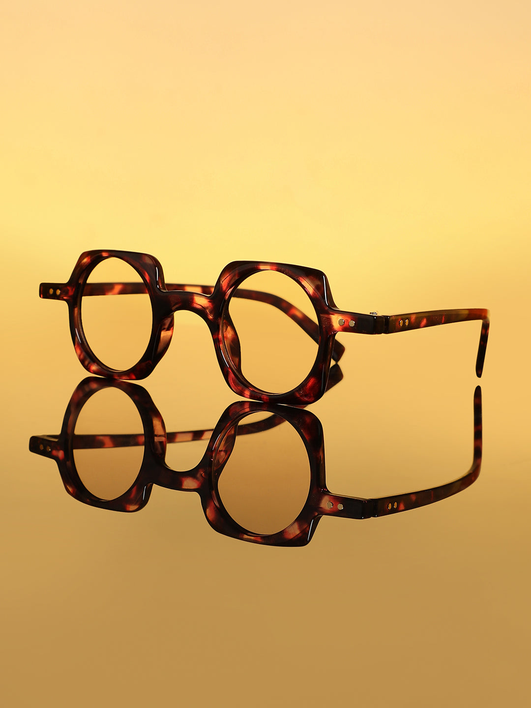 The Carnival Square Sunglass - Berry Pink
