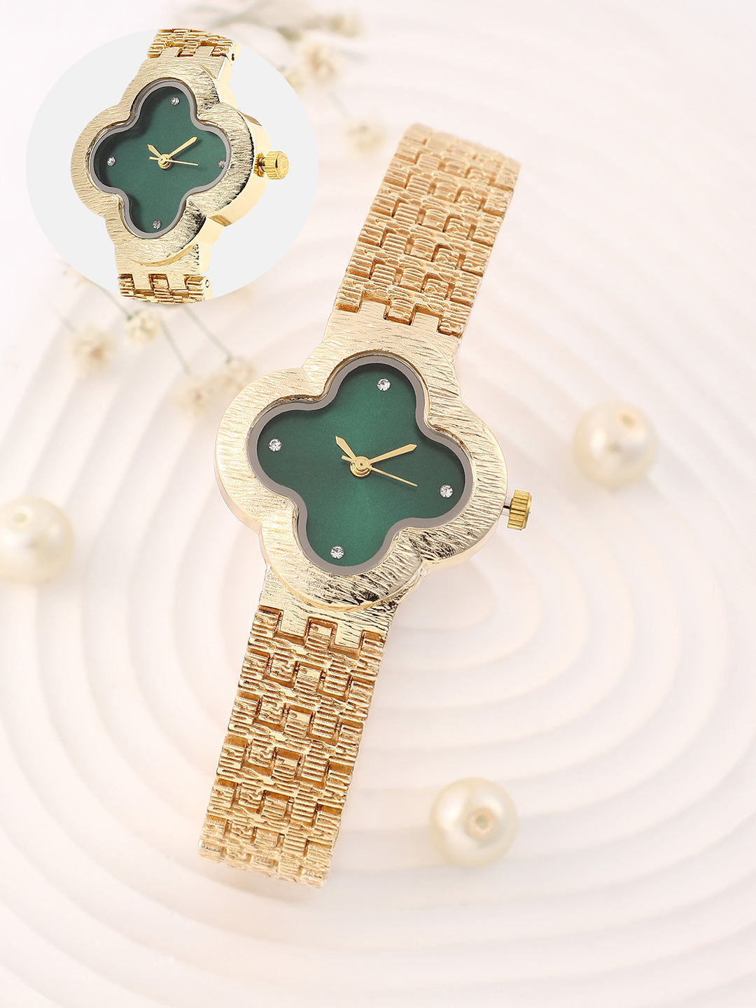The Dented Clover Clover Watch - California Gold