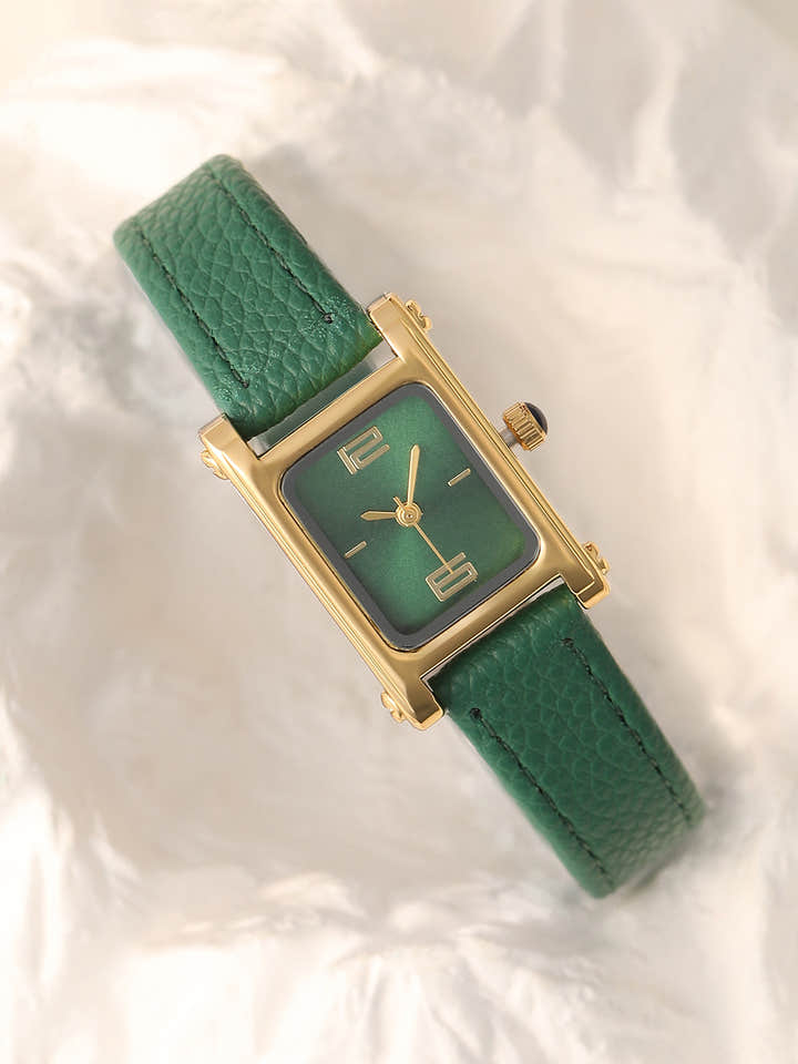 The Emerald Minimal Watch - Forest Green