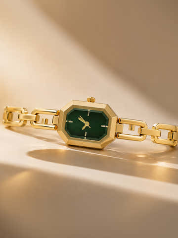 The Belle Rectangle Watch - Gold