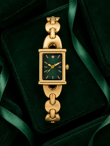 The Victoria Rectangle Watch - Gold