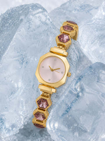 The Champagne Luxe Watch - Gold
