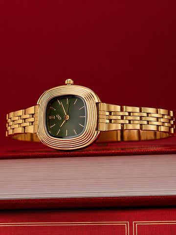 The Emerald Heritage Watch - Gold