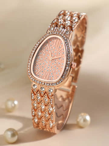 The Roman Ophidian Oval Watch - Rose Gold