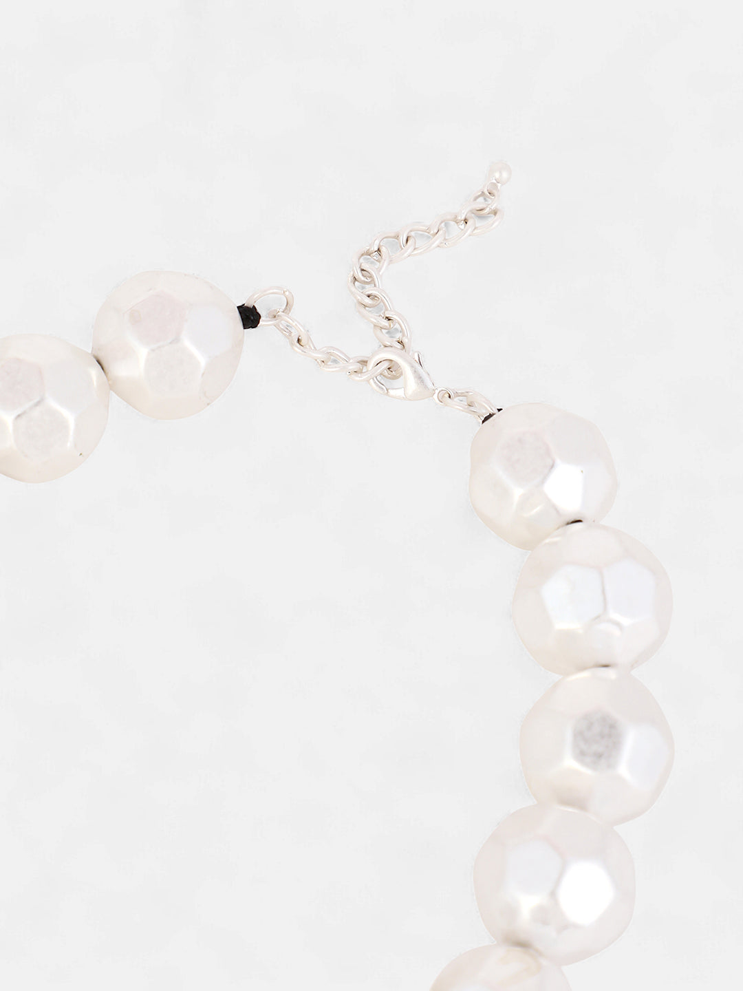 The Hammered Collar Necklace - Metallic Silver