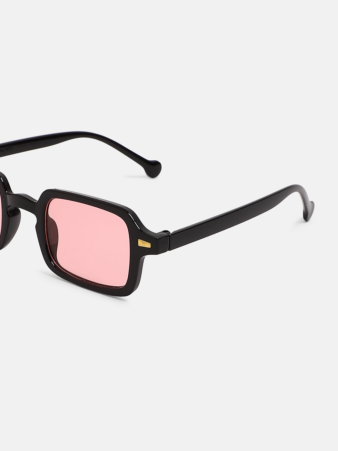 The Sonic Rectangular Sunglass - Onyx Black
