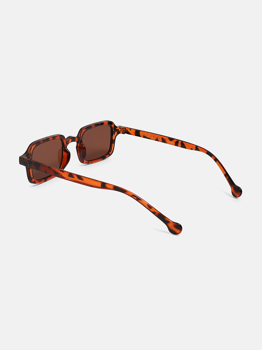 The Sonic Rectangular Sunglass - Coffee Brown