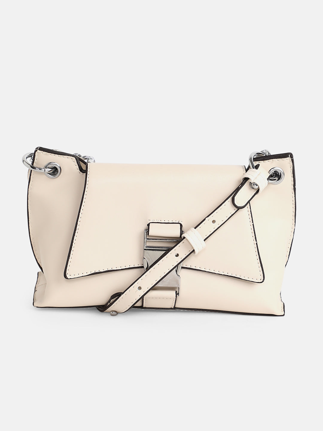 The Indus-Slouch Hand Bag - Cream White