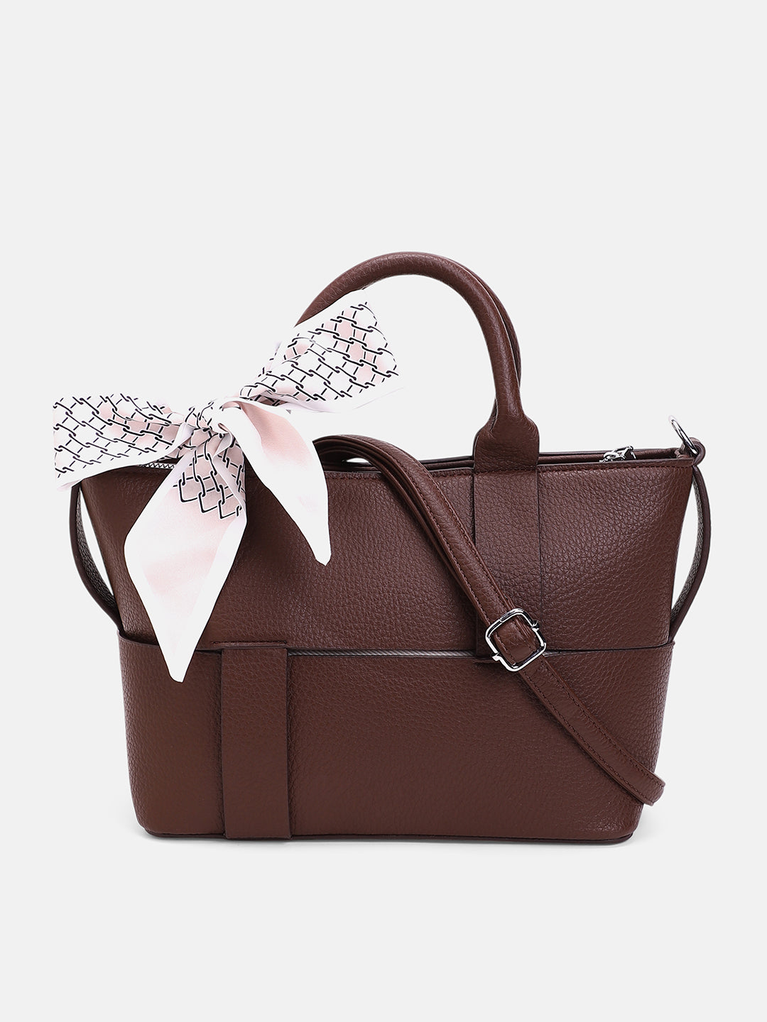 The Interweave Hand Bag - Chocolate Brown