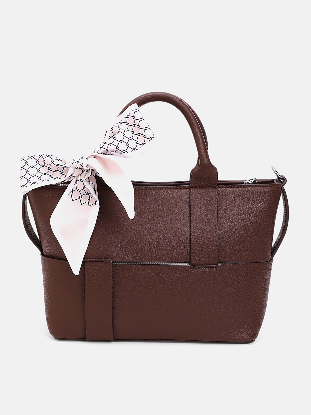 The Interweave Hand Bag - Chocolate Brown