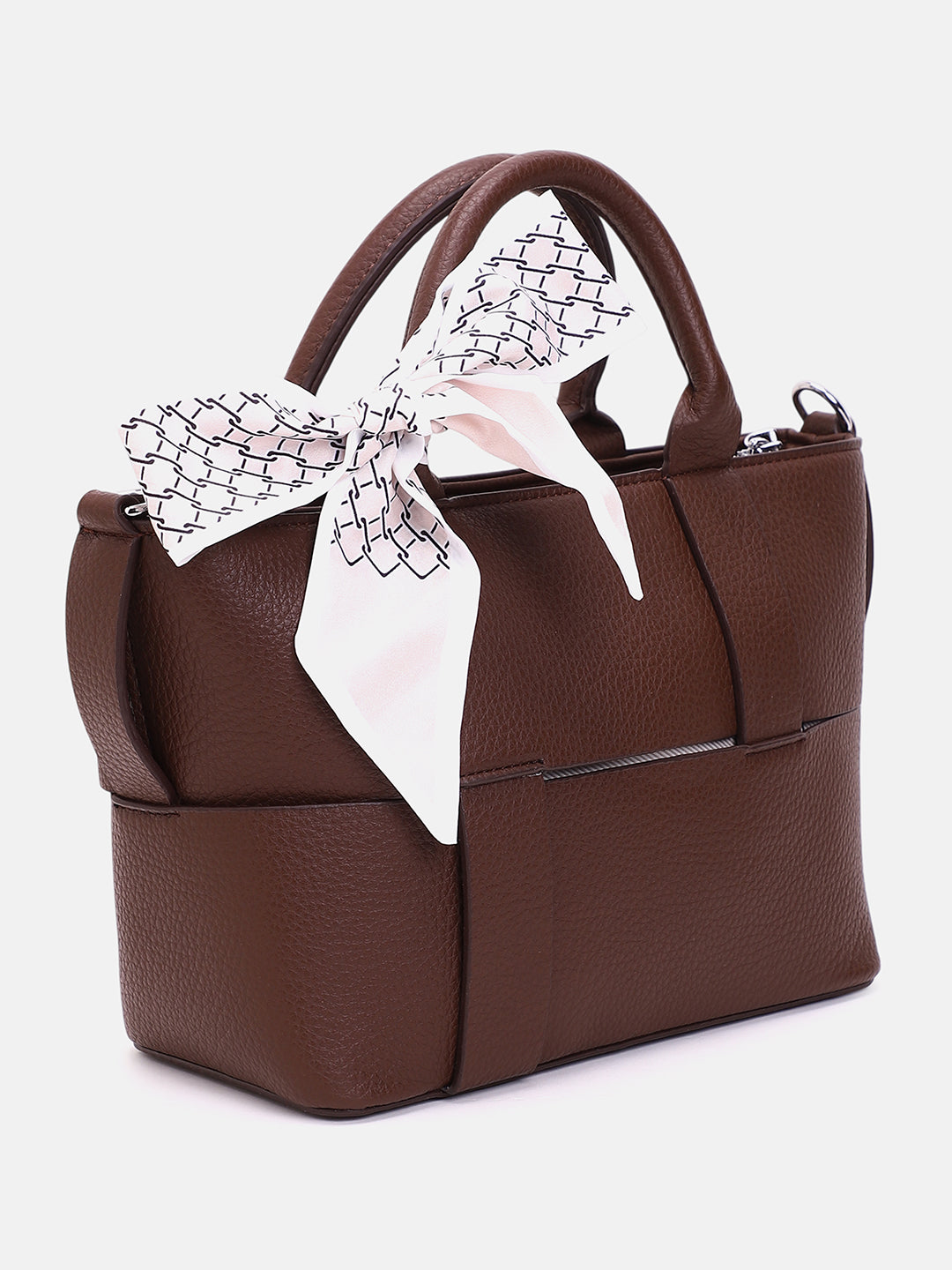 The Interweave Hand Bag - Chocolate Brown