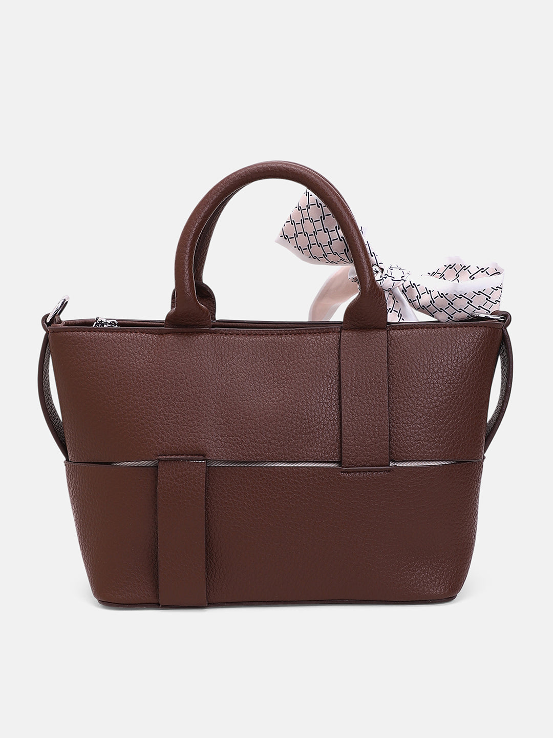 The Interweave Hand Bag - Chocolate Brown