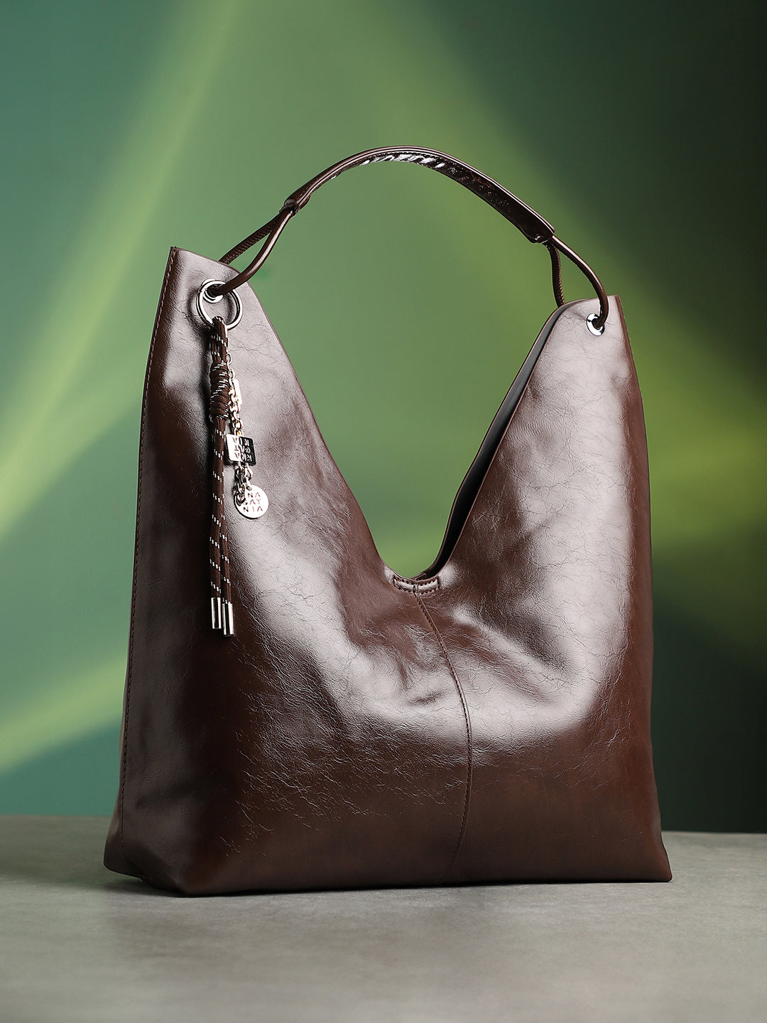 The Large Dayscape Hobo Bag - Coffee Brown