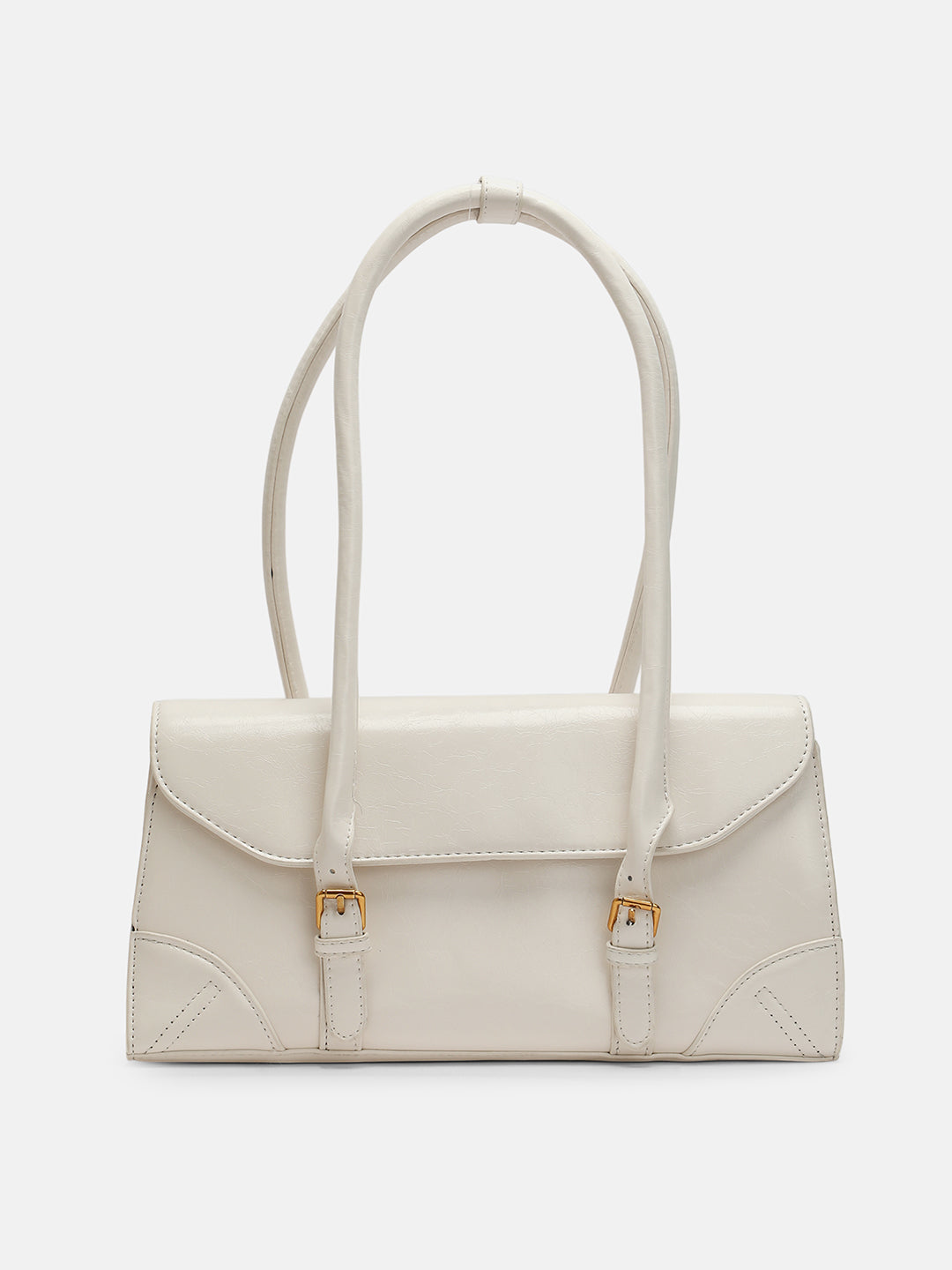 The Coreline Satchel Bag - Ecru White