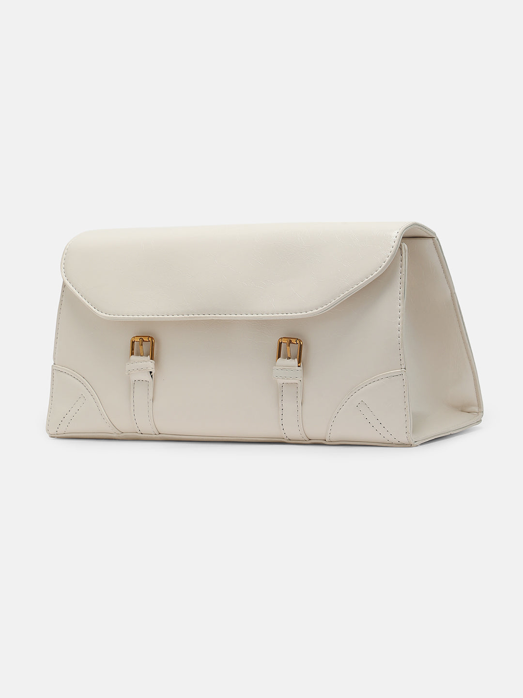 The Coreline Satchel Bag - Ecru White
