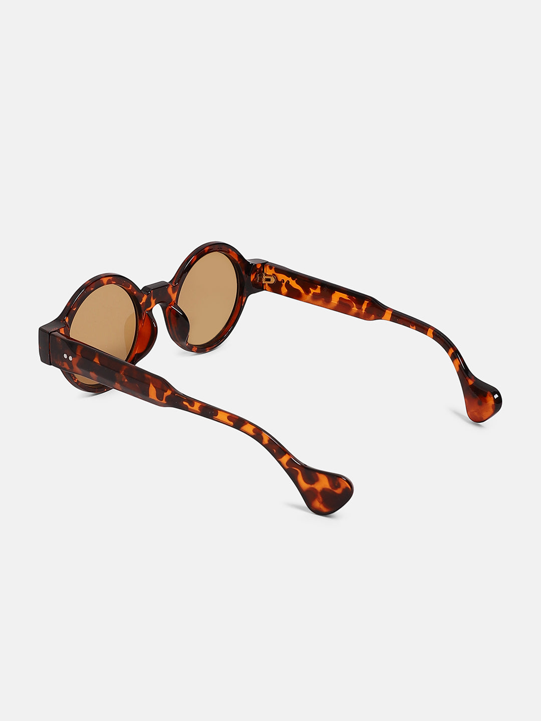 The Scholar Round Sunglass - Coffee Brown