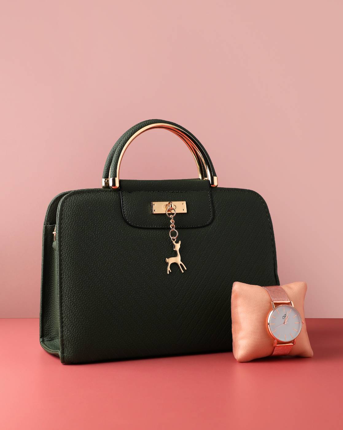 Bag With Watch Combo Gift Set