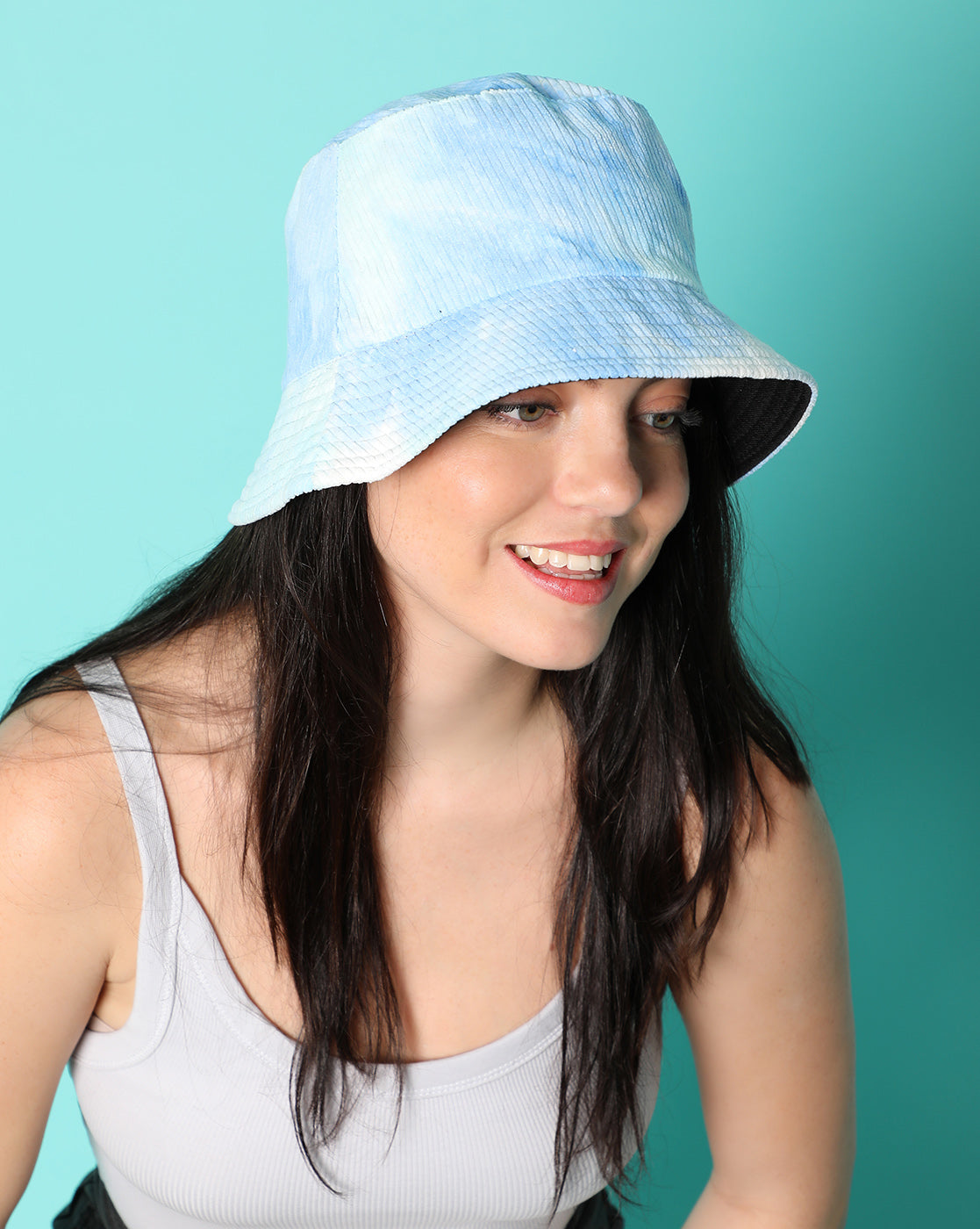 Tie- Dye Blue Vintage Bucket Cap