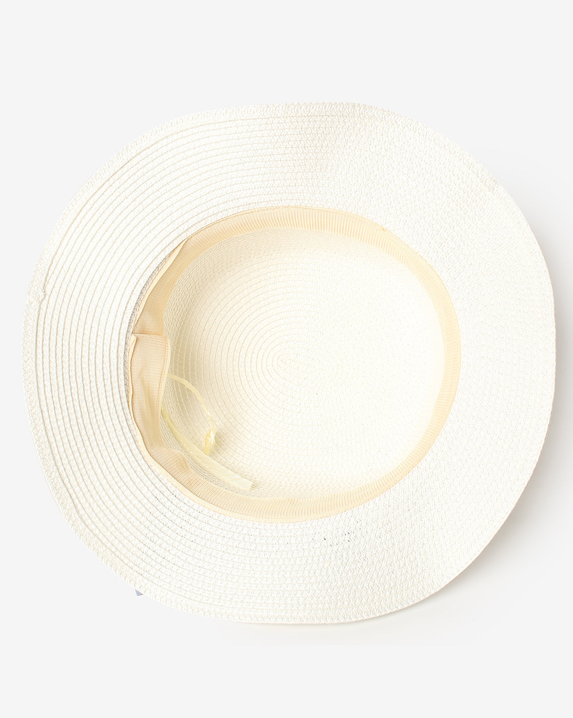 WOMEN WHITE TEXTURED SCARF SUN HAT