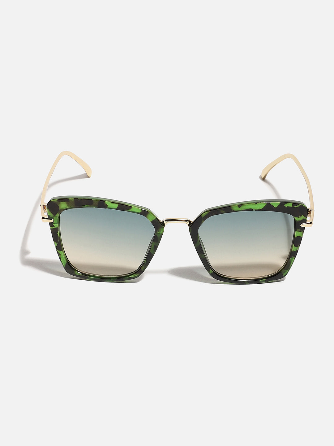 Tinted Lens Gold Colour Oversized Sunglass