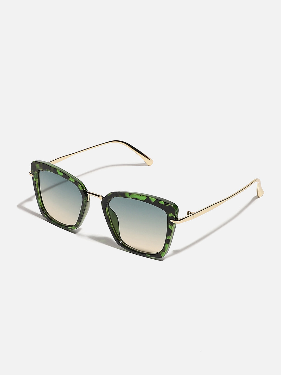 Tinted Lens Gold Colour Oversized Sunglass