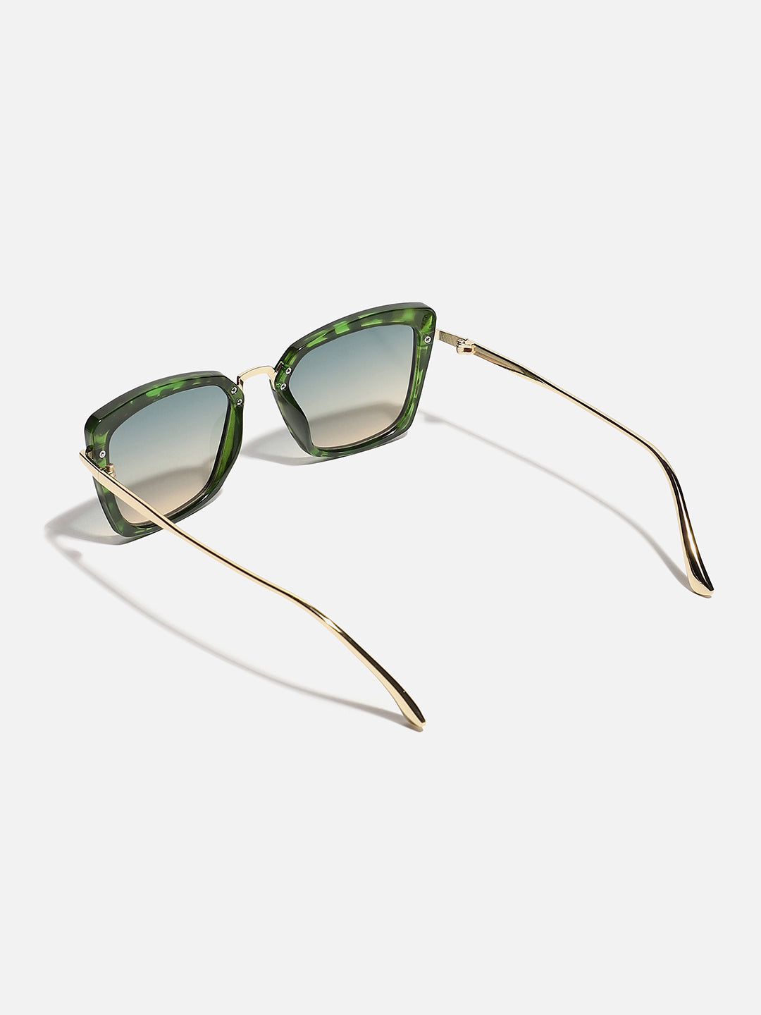Tinted Lens Gold Colour Oversized Sunglass
