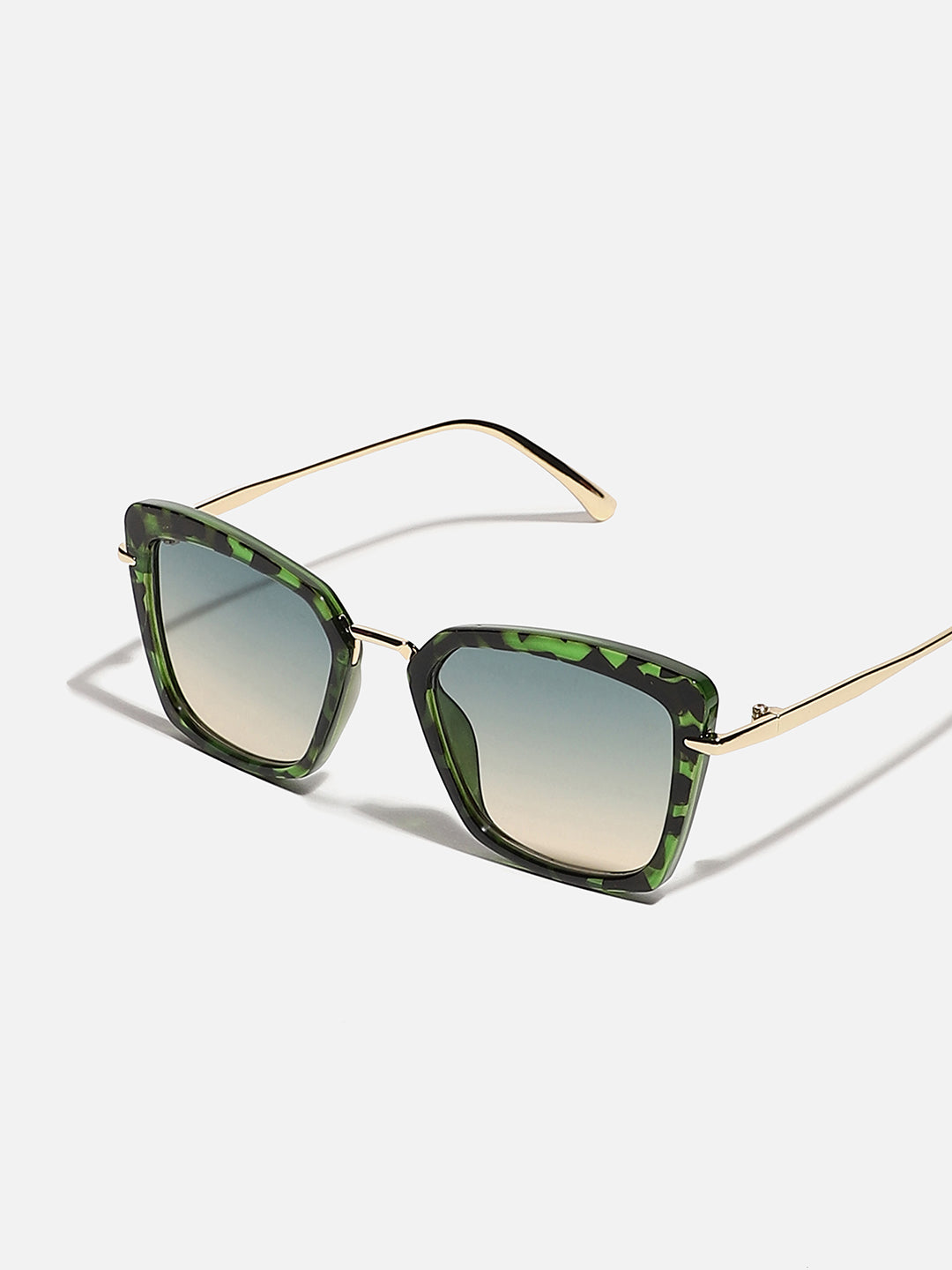 WOMEN TINTED LENS GOLD COLOUR OVERSIZED SUNGLASS