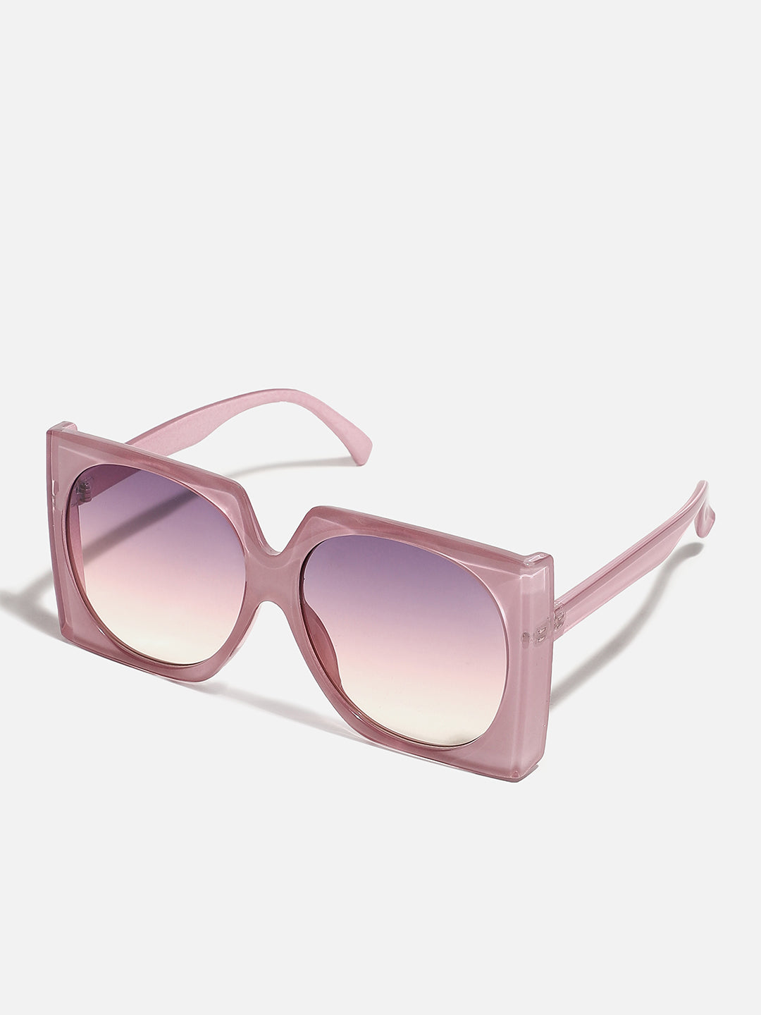 Purple Colour Tinted Lens Oversized Sunglass