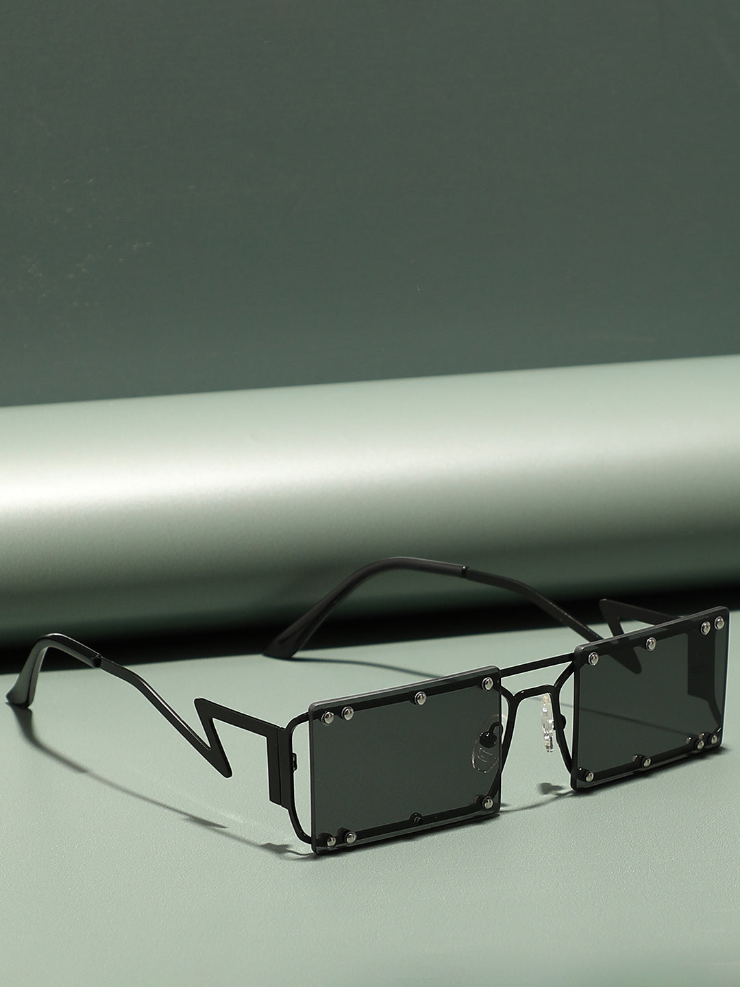 Black Rectangular Sunglass