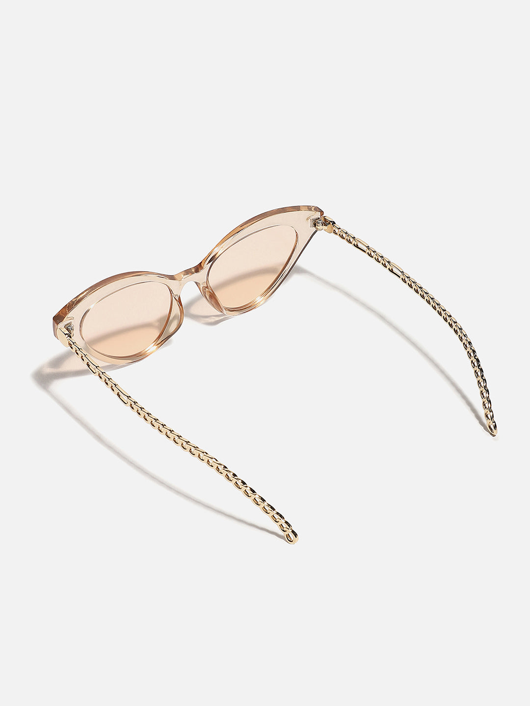 Gold Frame Tinted Lens Cat Eye Sunglass