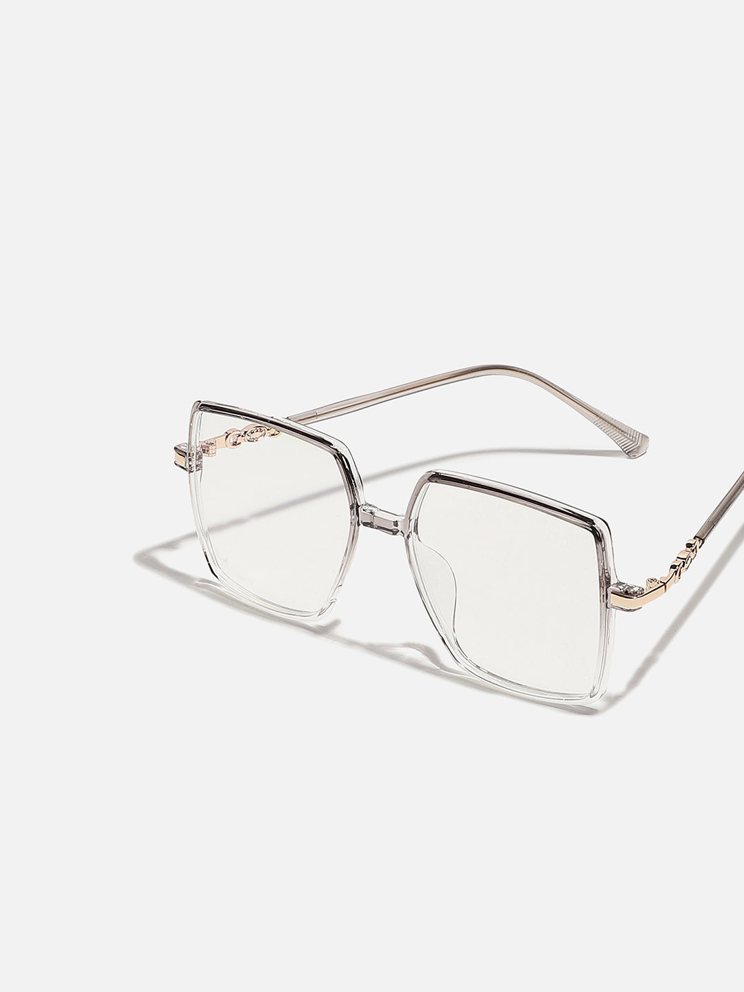 CLEAR RECTANGULAR SUNGLASS