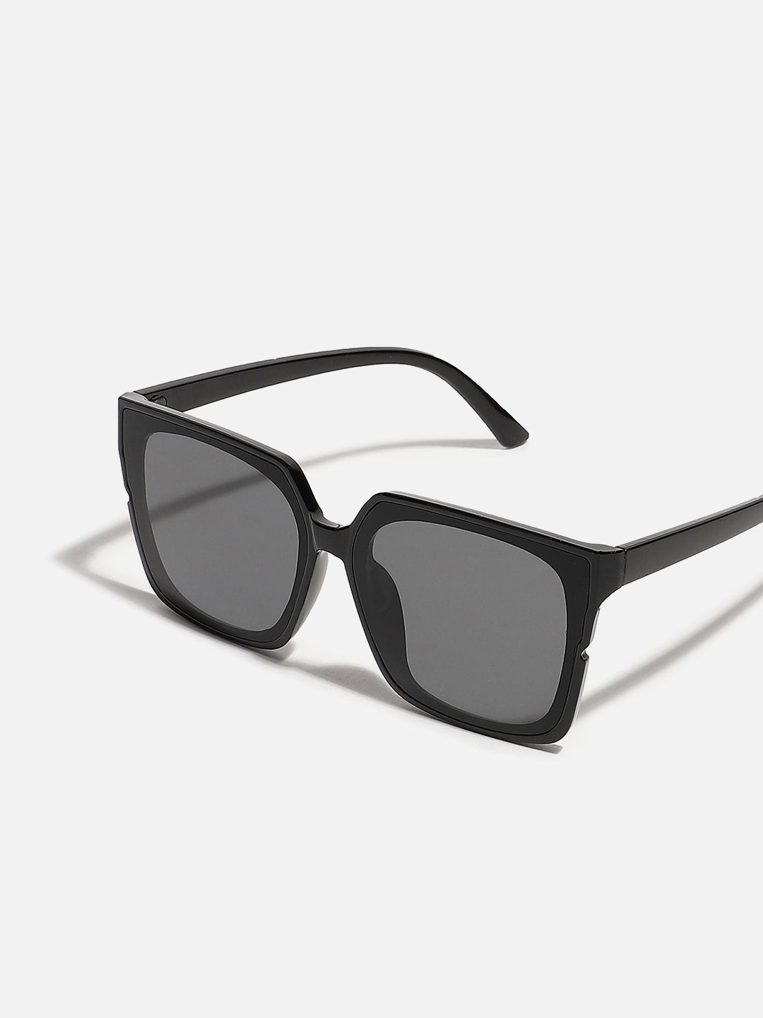TINTED LENS BLACK FRAME OVERSIZED SUNGLASS