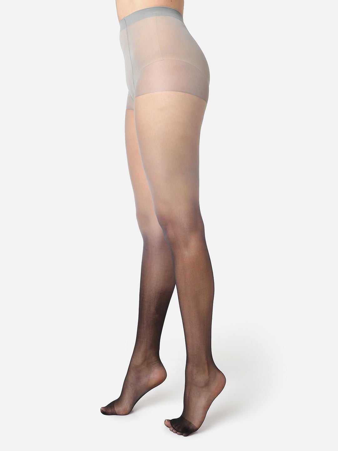 Black Solid Sheer Stockings