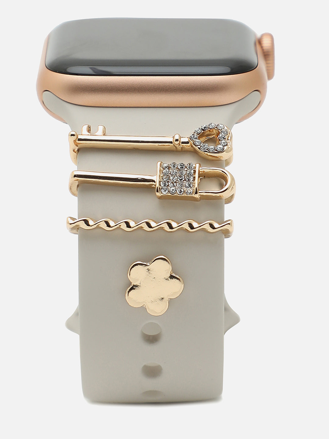 Aurelia Lock & Key Embellished Glide Charm