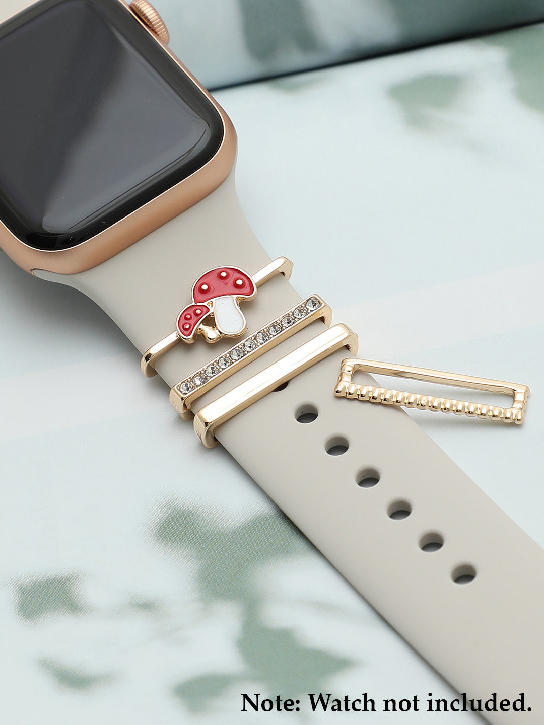 Flora Mushroom Embellished Glide Charm