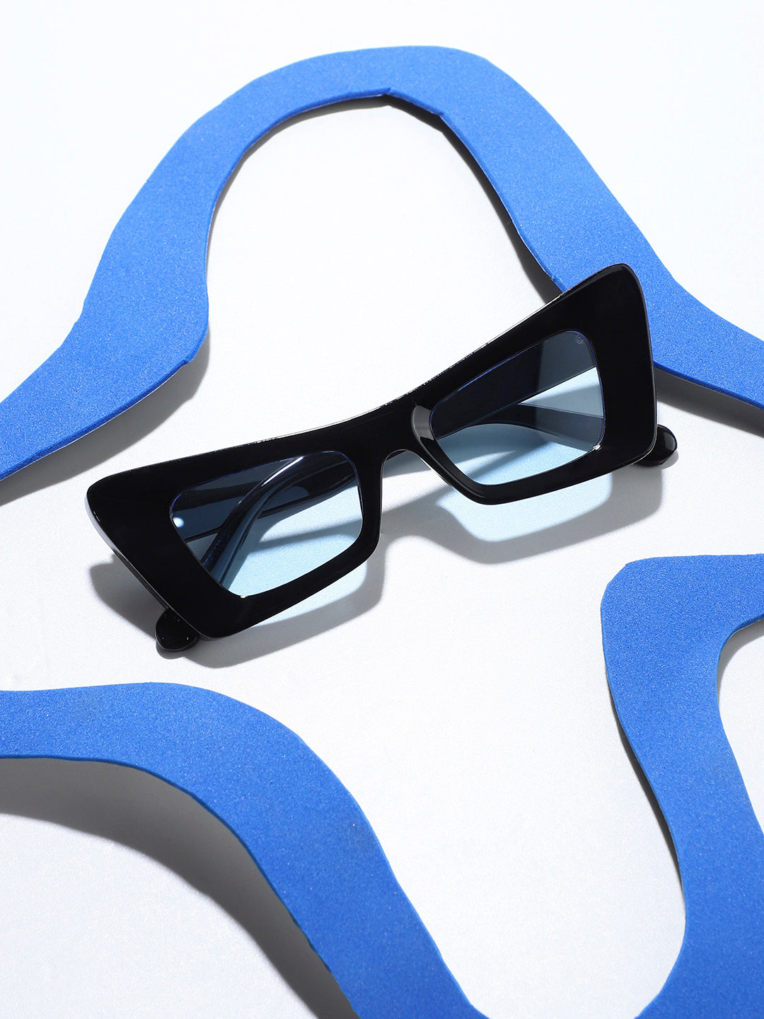 Solid Cateye Sunglasses - Black