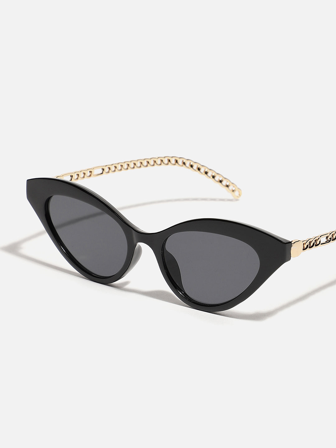 Haute Sauce Black & Gold Frame Tinted lens Cat eye Sunglasses