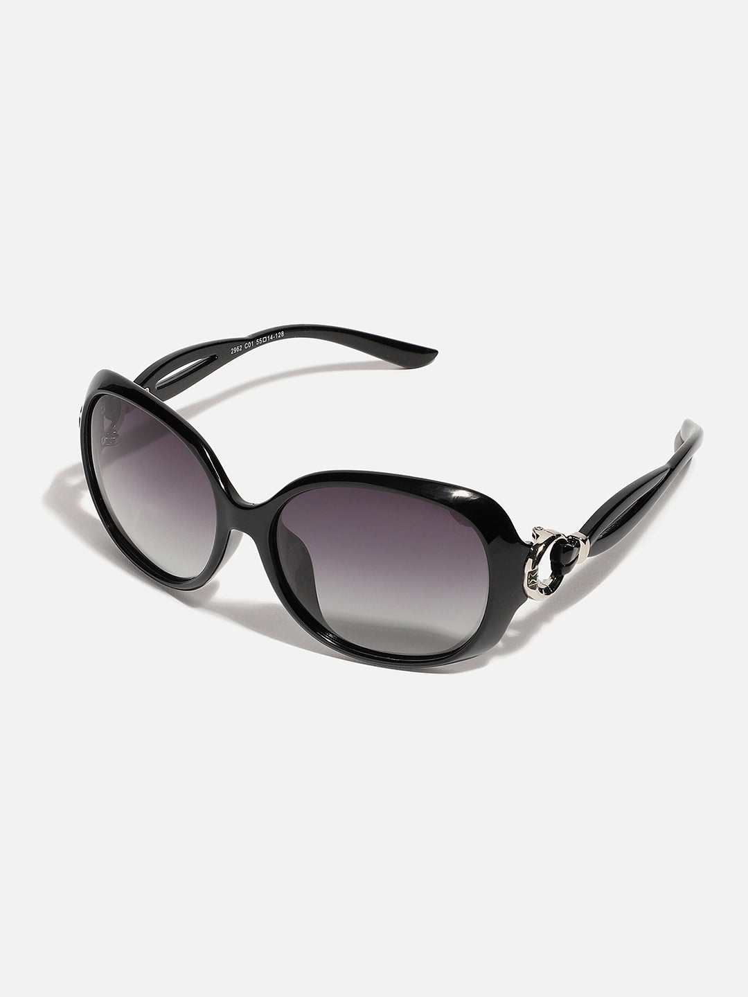 Tinted Lens Black Frame Oversized Sunglasses