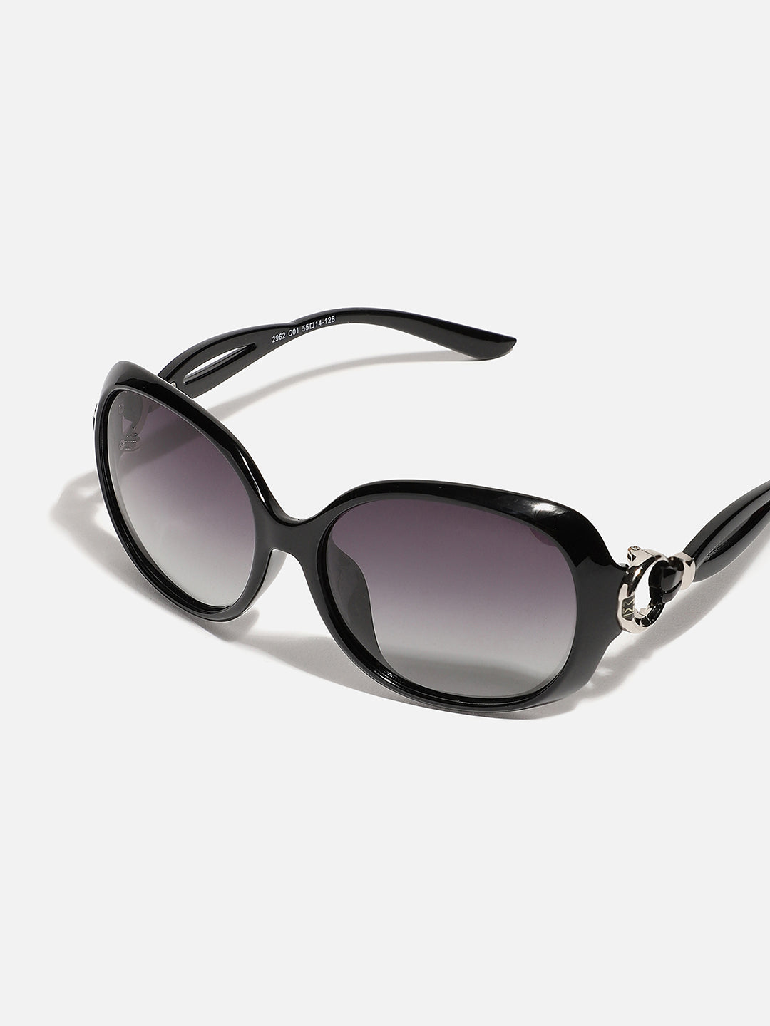 Haute Sauce Women Tinted Lens Black frame Oversized Sunglasses
