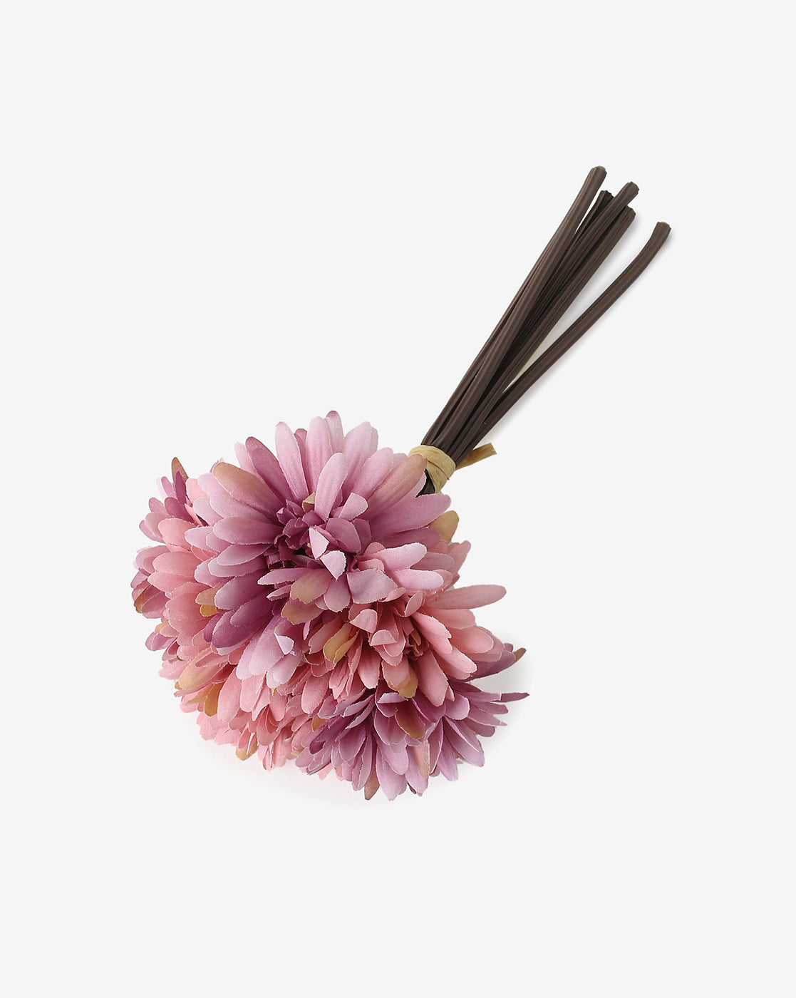 Pink Faux Rose Decorative Flower Bouquet | Pack Of 9