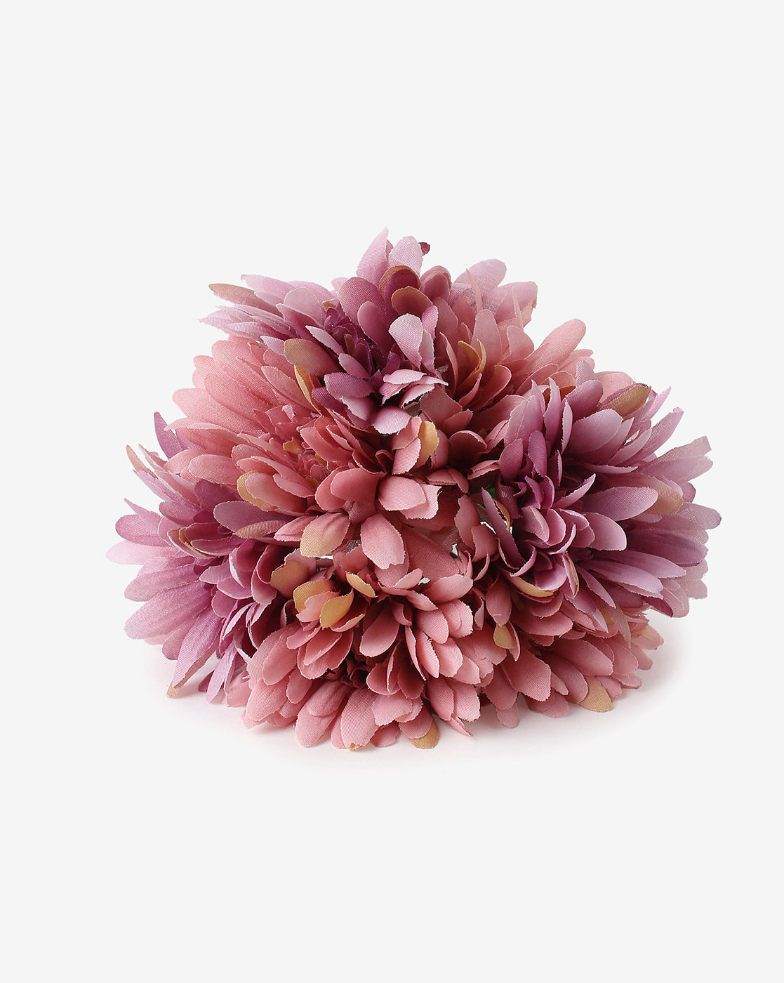 Pink Faux Rose Decorative Flower Bouquet | Pack Of 9
