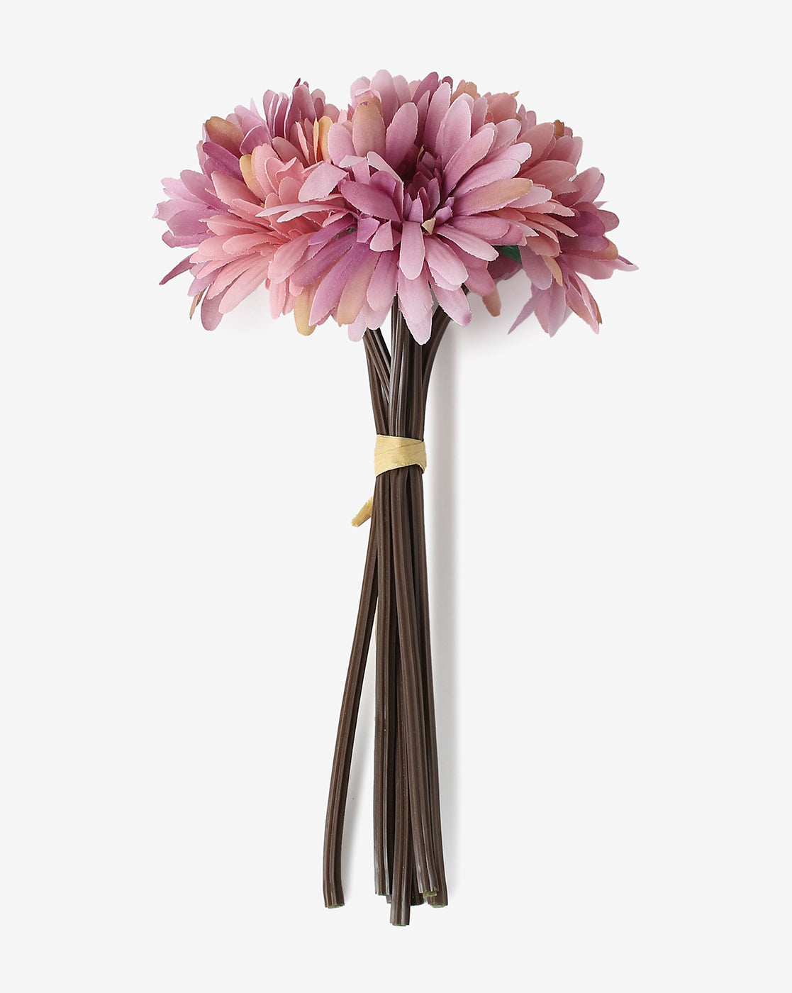 Pink Faux Rose Decorative Flower Bouquet | Pack Of 9