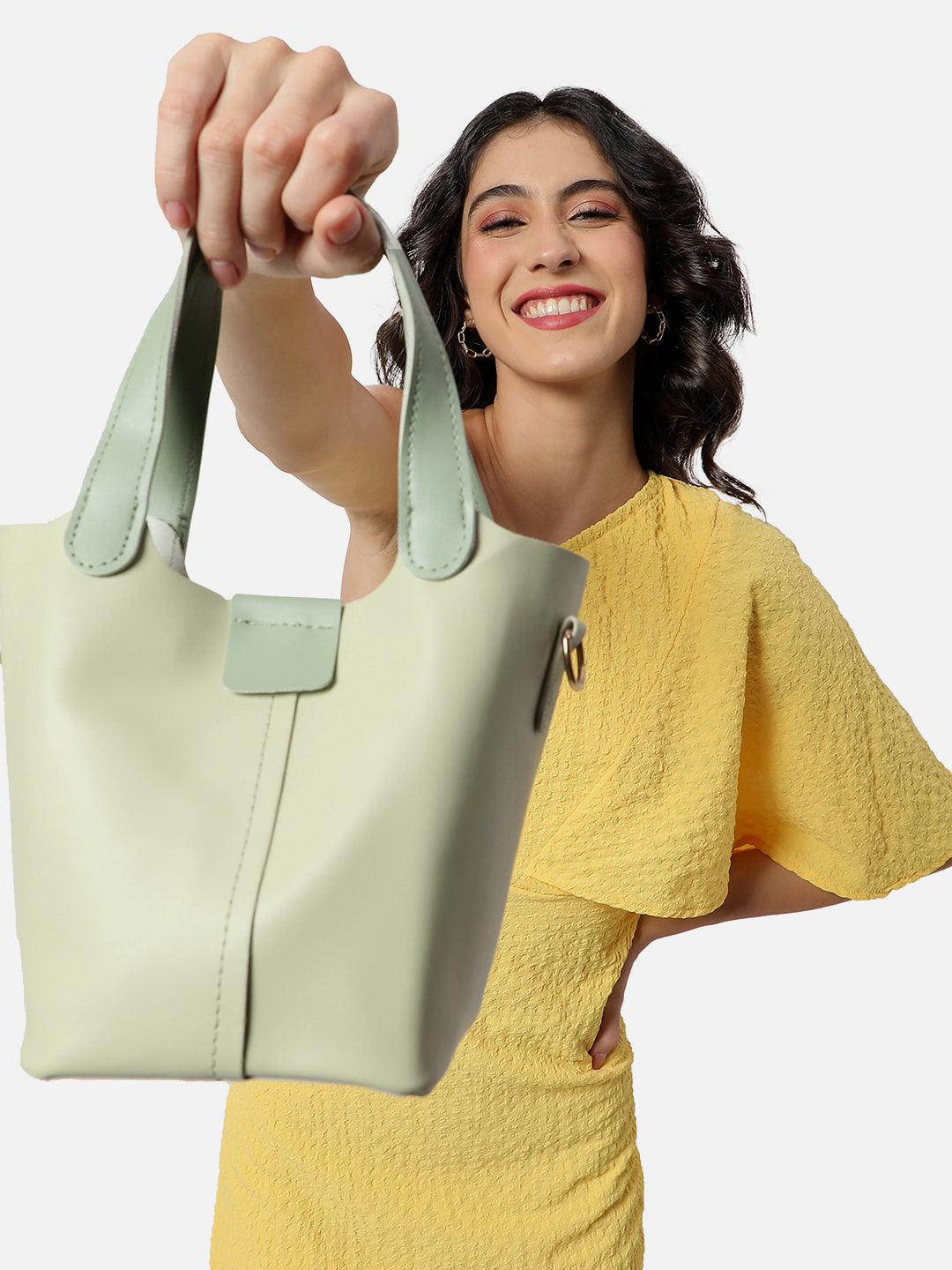 Caroline Mint Green Tote Bag