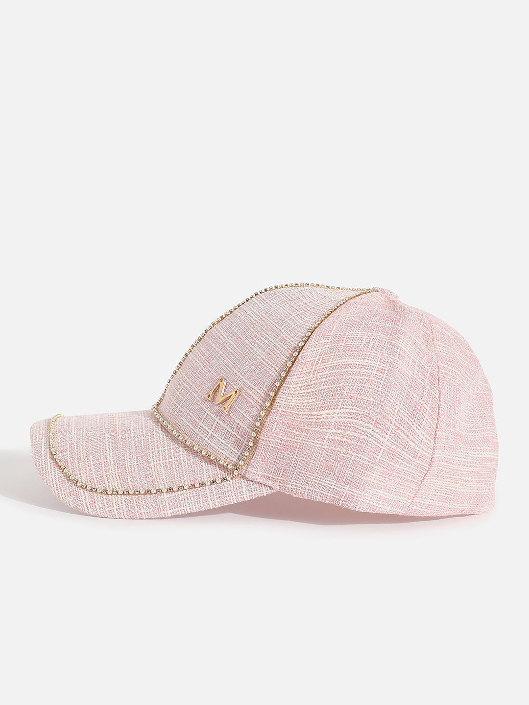 Blush Pink Textured Baseball Cap