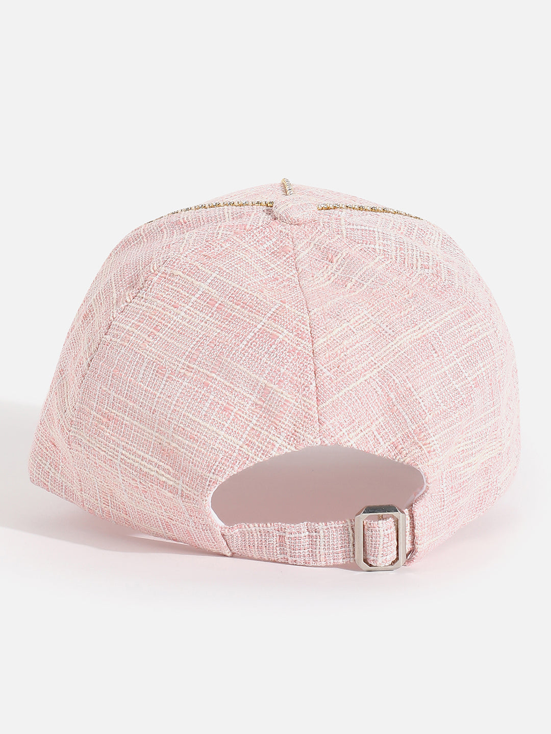 Blush Pink Textured Baseball Cap