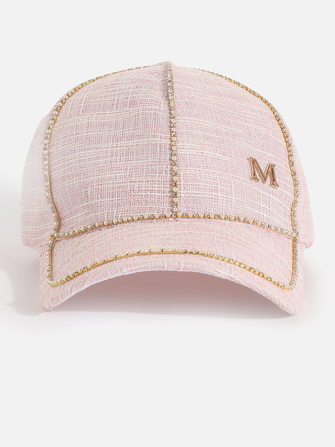 Blush Pink Textured Baseball Cap