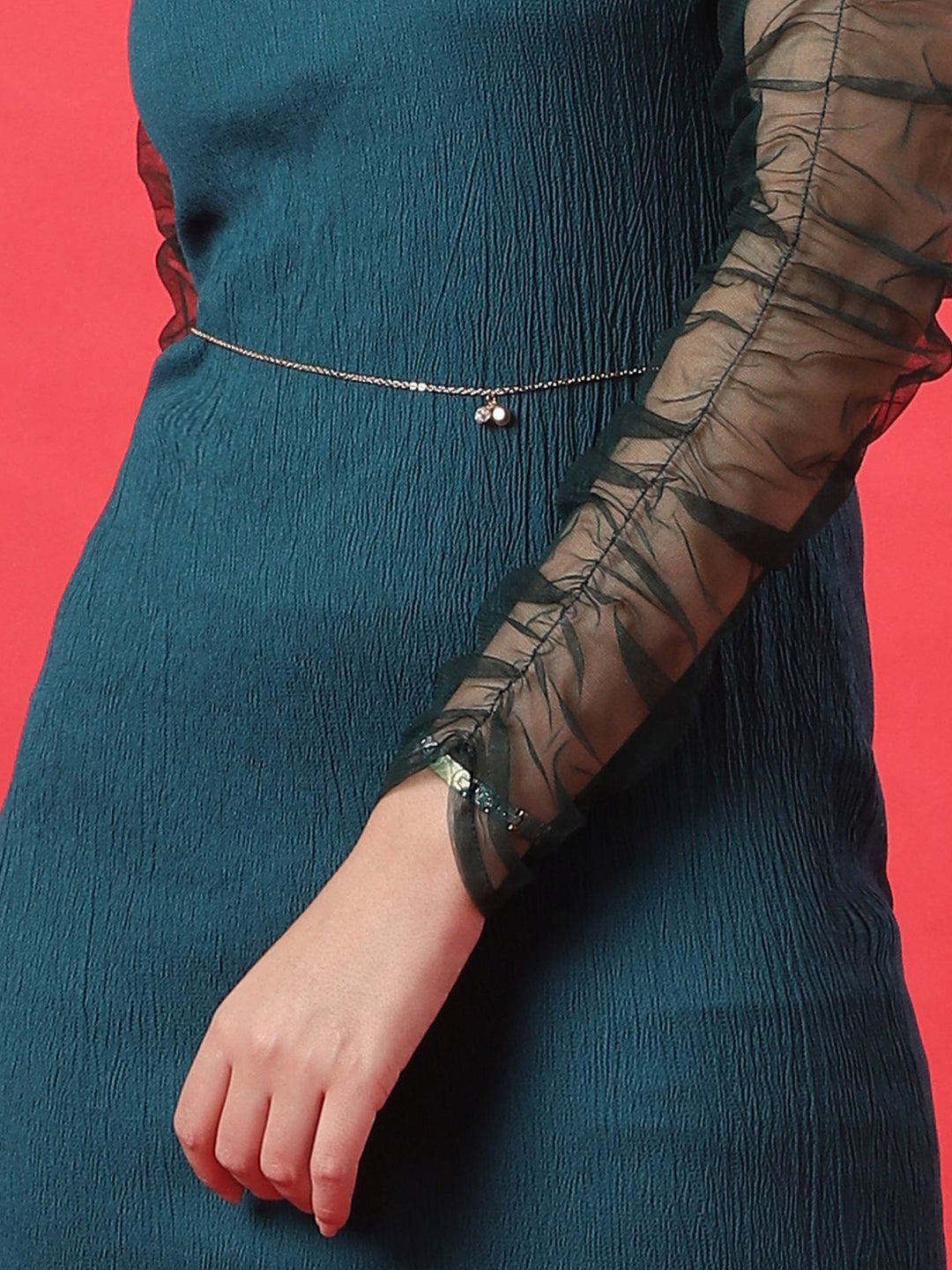 Gold-Toned Textured Belt