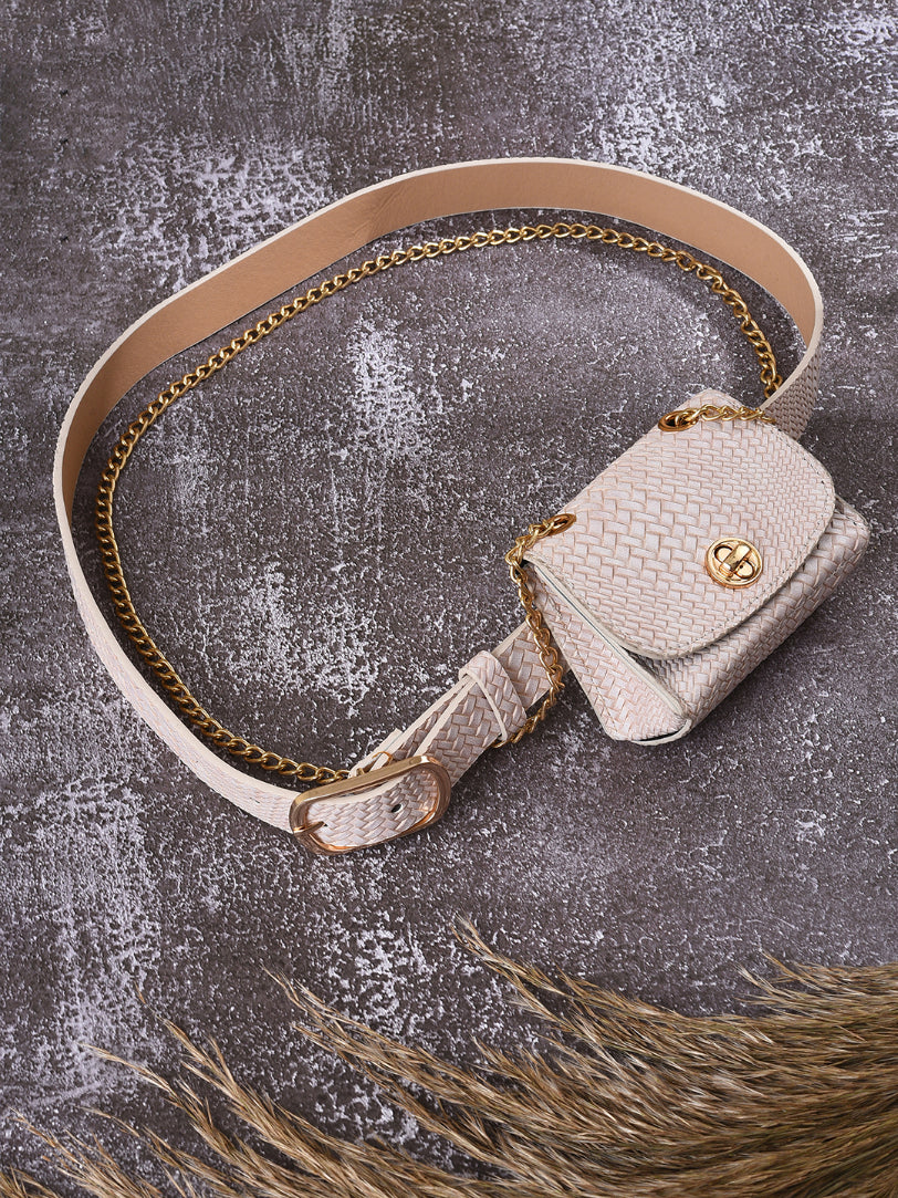Creamy Comfort Beige Waist㢠Pouch