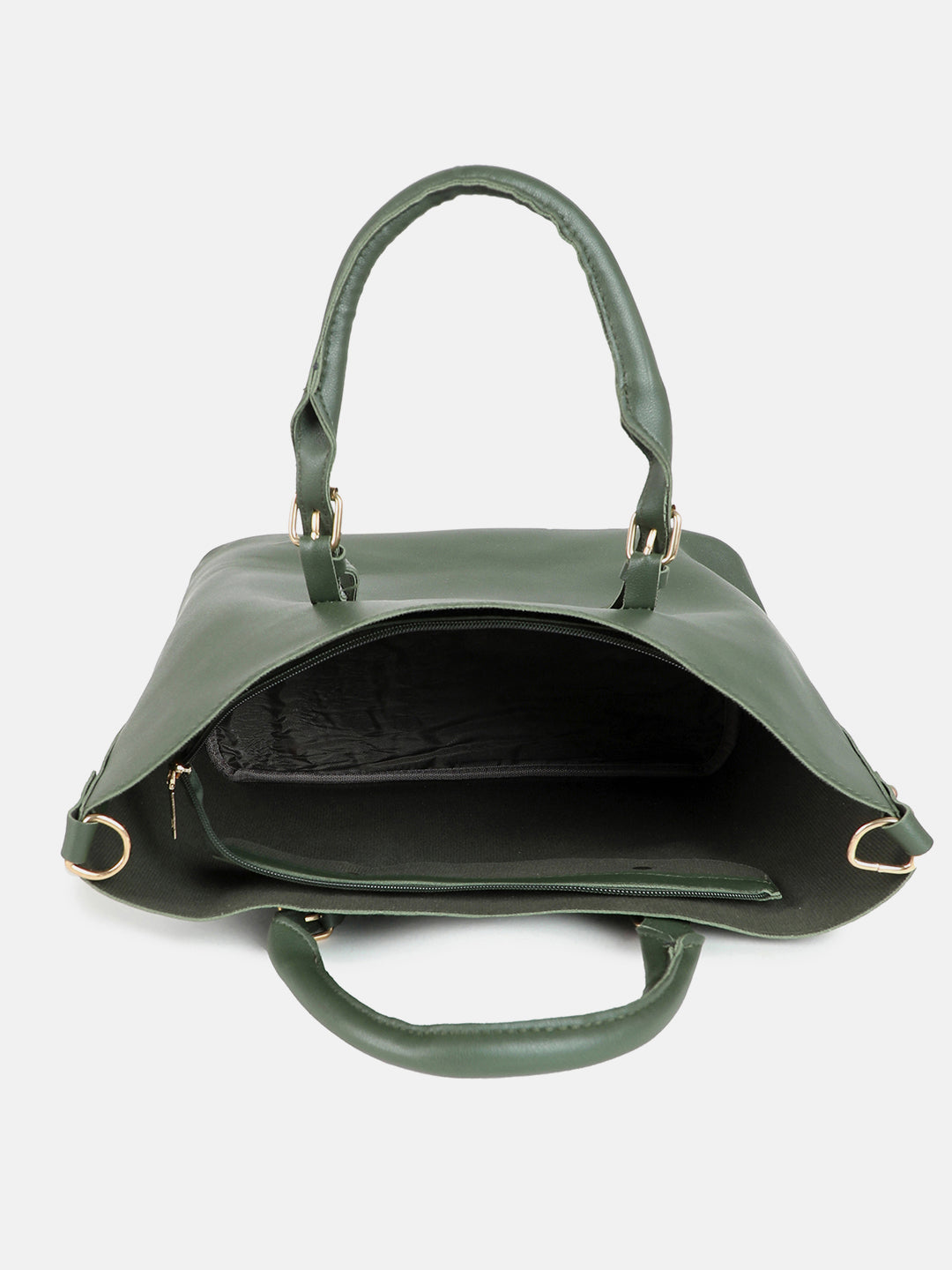 Daphne Green HandBag With Pouch Set