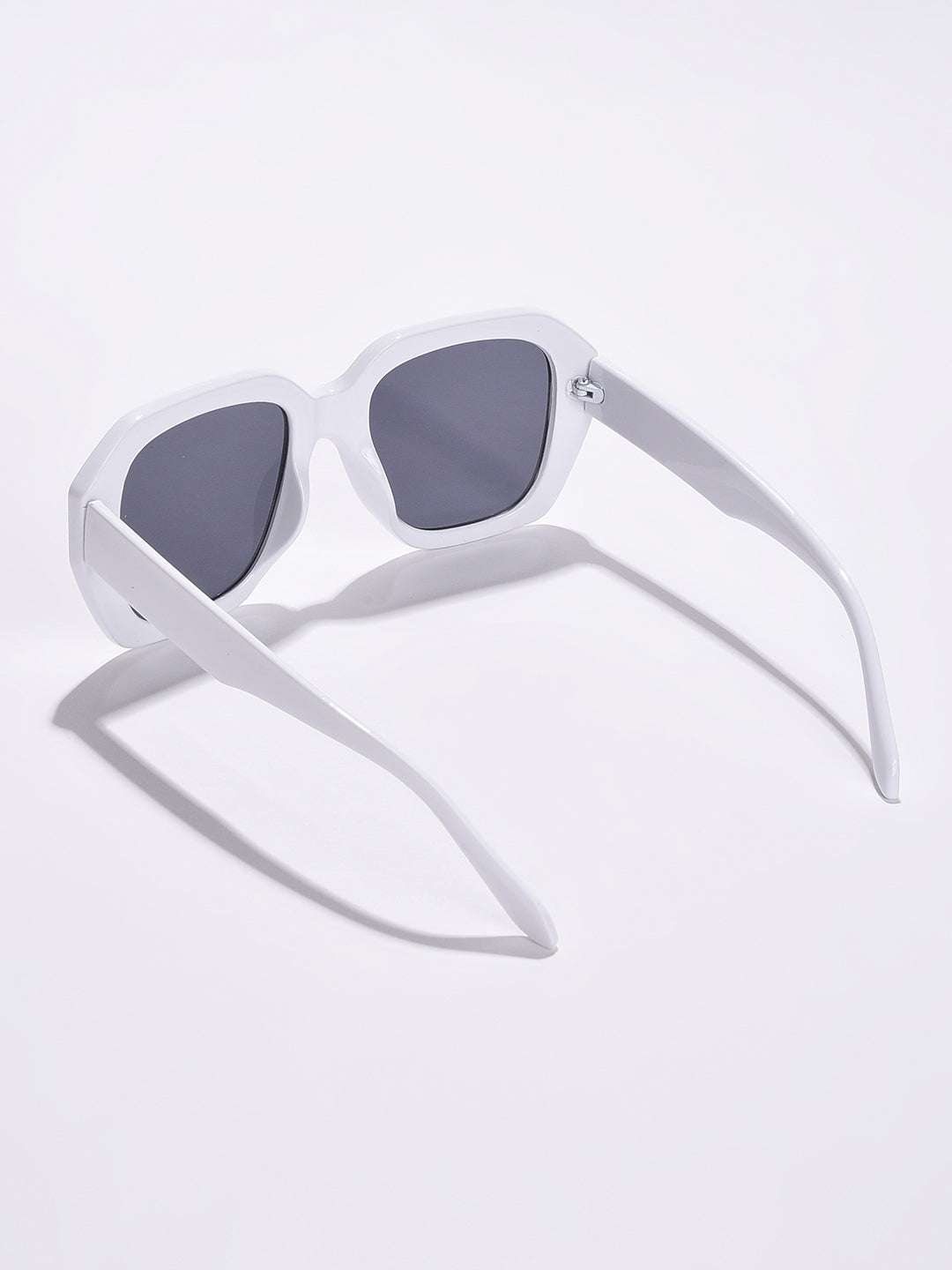 Black Lens White Wayfarer Sunglasses